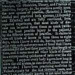 Elias Clark Medical Card - November 25, 1859