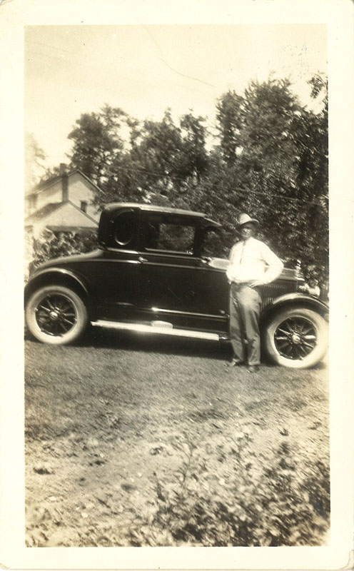 O. H. Vivell with 1926 Buick Coupe Model 2626
