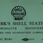 Victor Clark's - Shell Station Business Card