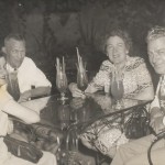 Left to Right - Violet & Victor Clark with Margaret & Lester Atteberry, At Pat O'Brien's In The Old French Quarter, New Orleans