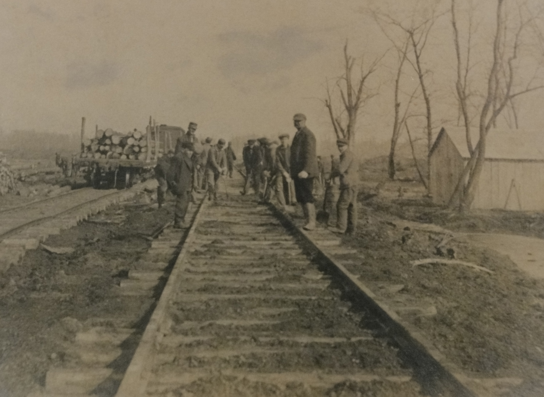 U.D. Clark working on the railroad